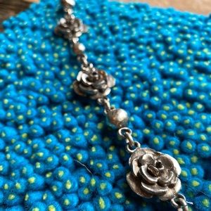 Silver Rose Bracelet